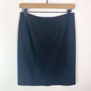 Casual Corner Stretch Wool Classic Black Pencil Skirt Size 6